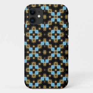 Capa Para iPhone 11 Design Geométrico Negro e Castanho