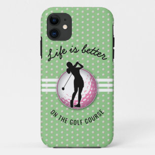 Capa Para iPhone 11 Design Golfer das Mulheres Elegantes