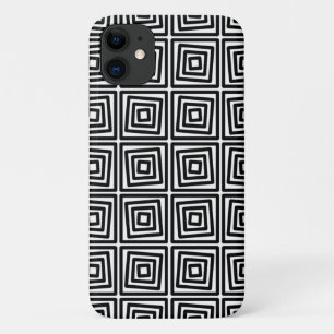 Capa Para iPhone 11 Design gráfico preto e branco