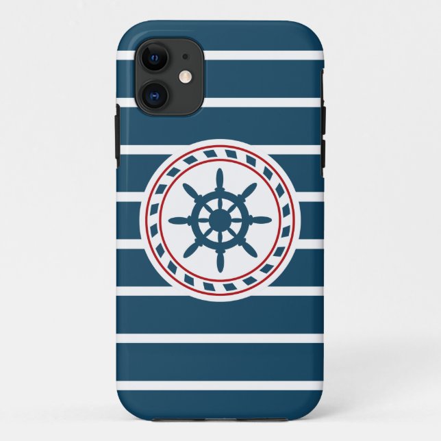 Capa Para iPhone 11 Design náutico (Verso)