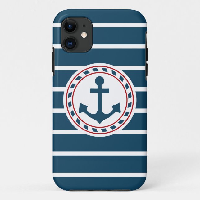 Capa Para iPhone 11 Design náutico (Verso)