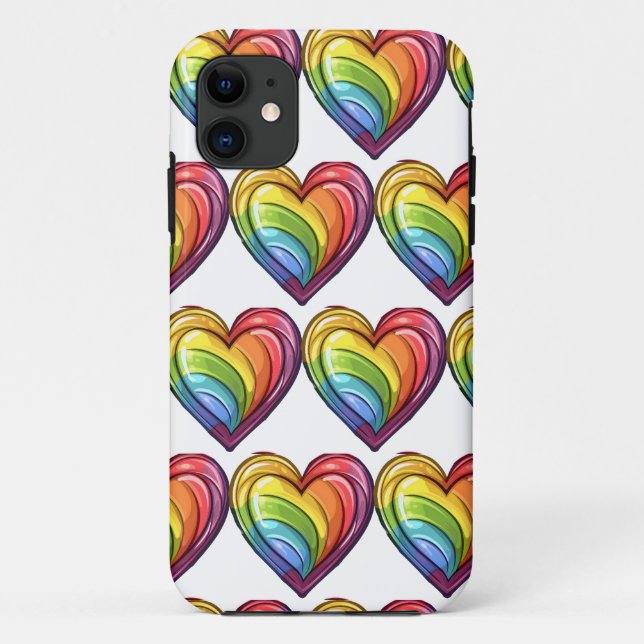 Capa Para iPhone 11 design orgulho gay (Verso)