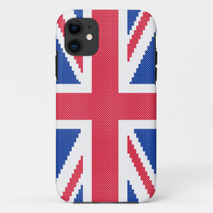 Capa Para iPhone 11 Design original Union Jack do ponto de cruz