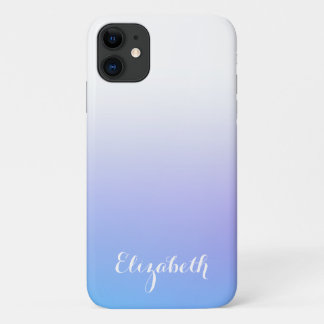 Capa Para iPhone 11 Design violeta e azul-ombre