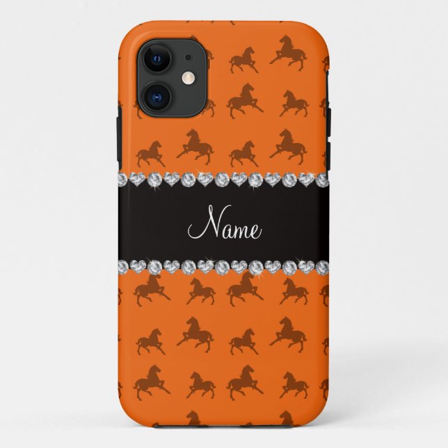 Capa Para iPhone 11 Designação personalizada, modelo de cavalo de lara (Verso)