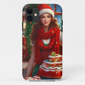 Capa Para iPhone 11 Designs Exclusivas de iPhone de Natal para Meninas
