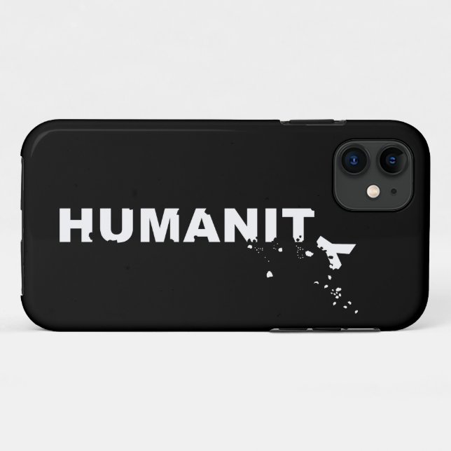Capa Para iPhone 11 Desmoronamento da Humanidade (Verso (horizontal))