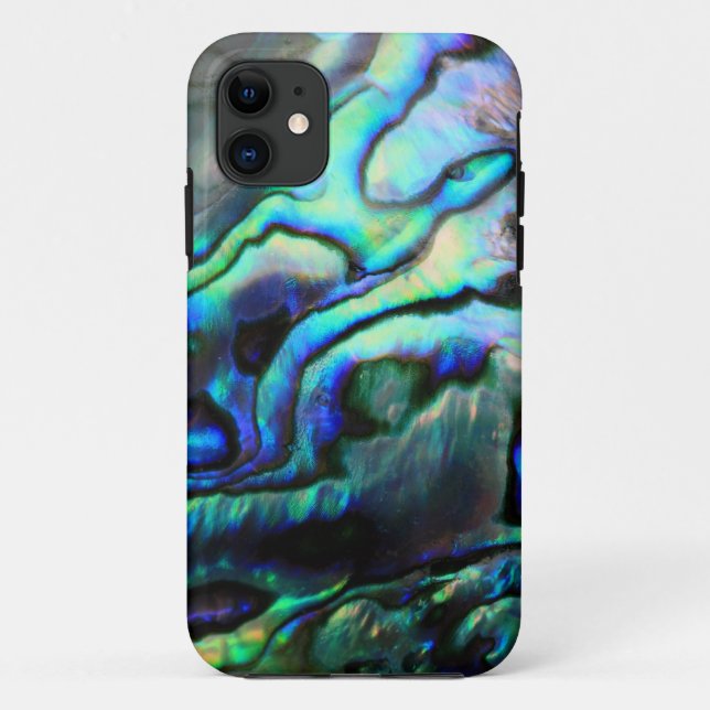 Capa Para iPhone 11 Detalhe da Paua abalone (Verso)