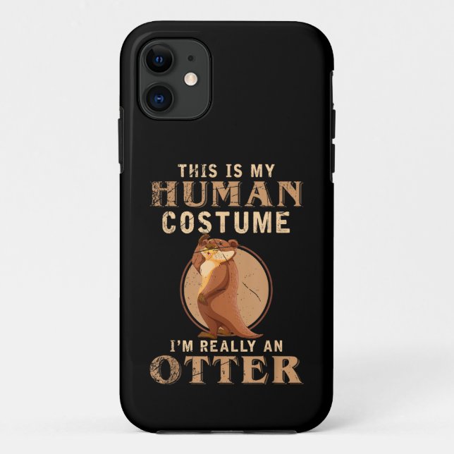 Capa Para iPhone 11 Detentor de Zoo de Costume Engraçado (Verso)