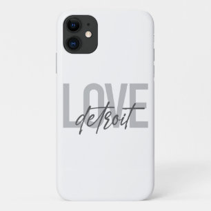 Capa Para iPhone 11 Detroit de amor moderno, simples, legal, design ur