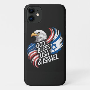 Capa Para iPhone 11 Deus Abençoe a Israel EUA