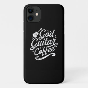 Capa Para iPhone 11 Deus Guitar Café Música Sobrenha Frio