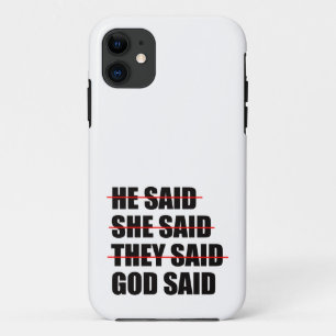 Capa Para iPhone 11 Deus tem a palavra final