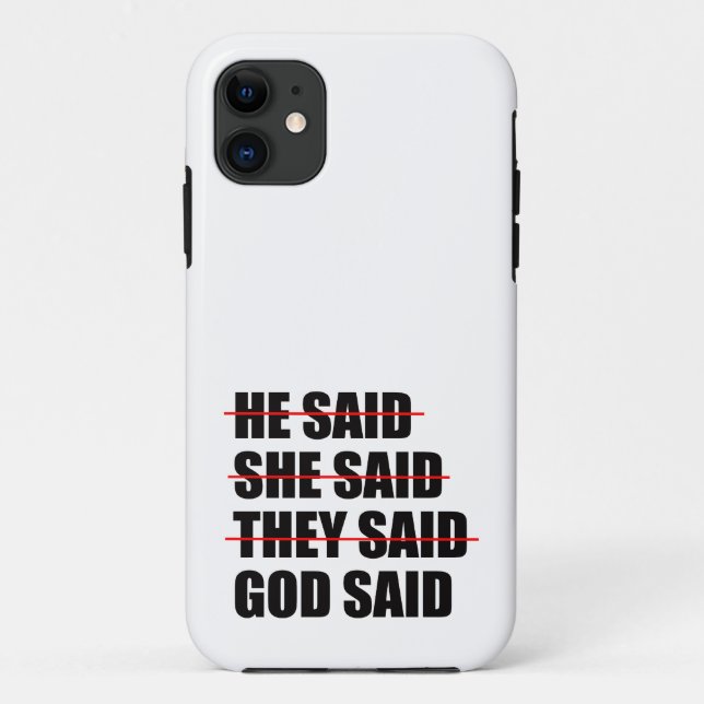 Capa Para iPhone 11 Deus tem a palavra final (Verso)