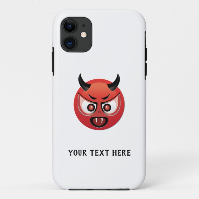 Capa Para iPhone 11 Devil Emoji (Verso)