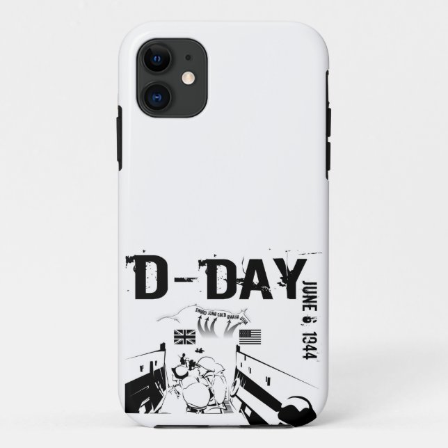 Capa Para iPhone 11 DIA D 6 de junho de 1944 (Verso)