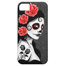 Capa Para iPhone 11 Dia da menina inoperante do crânio do açúcar -