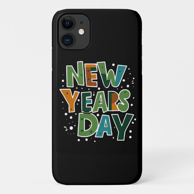 Capa Para iPhone 11 Dia de Ano Novo (Verso)