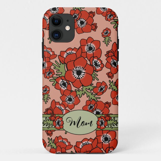 Capa Para iPhone 11 Dia de as mães Personalizado (Verso)