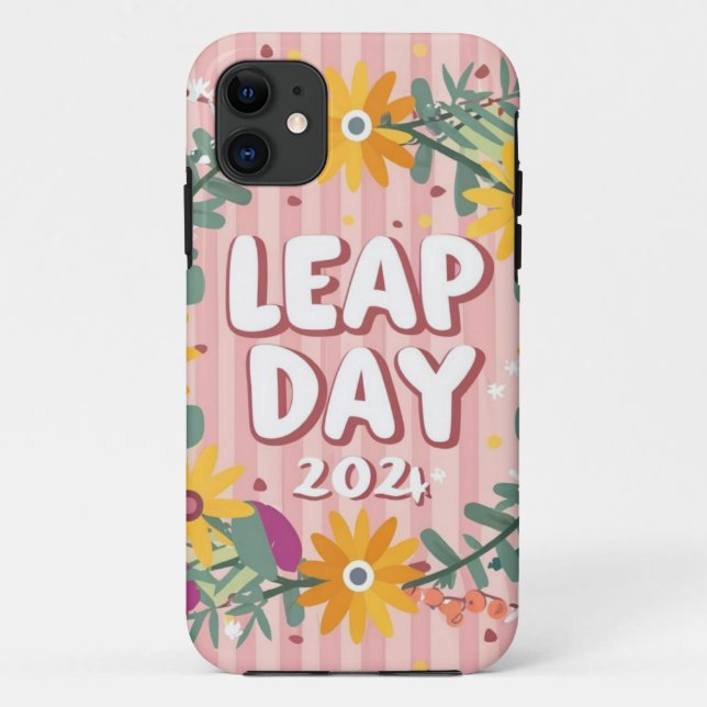 Capa Para iPhone 11 Dia de Blossono Salto de Tempo: Uma Celebração Flo (Verso)