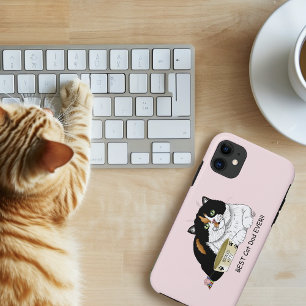 Capa Para iPhone 11 Dia de os pais Calico Cat