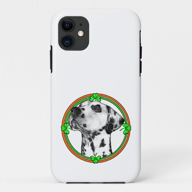 Capa Para iPhone 11 Dia de São Patrício Dalmático (Verso)
