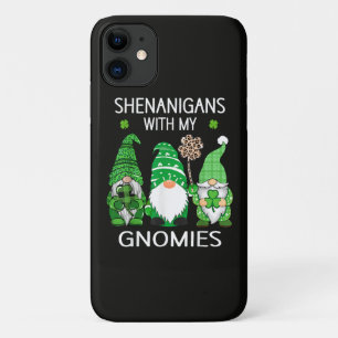 Capa Para iPhone 11 Dia de São Patrício Shamrock Sortudo Leopardo