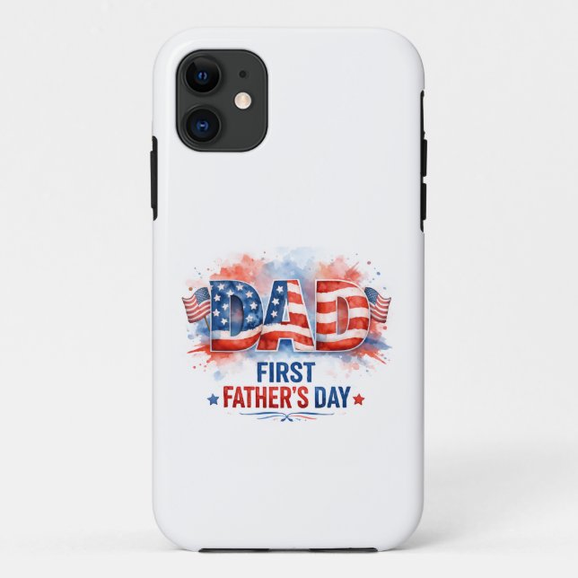 Capa Para iPhone 11 Dia dos Pais Patriótico (Verso)