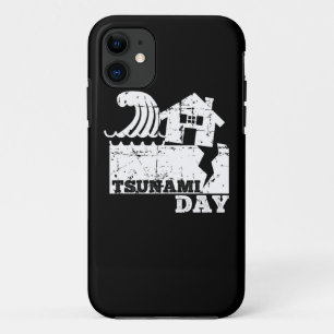 Capa Para iPhone 11 Dia Mundial do Sunami - Uma Famosa Pintura de Kana