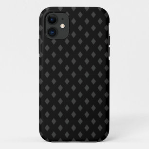 Capa Para iPhone 11 Diamantes Sutis - Cinza Escuro no Preto