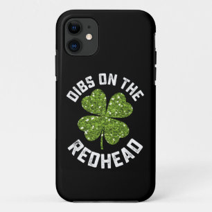 Capa Para iPhone 11 Dibs No Shamrock Do Dia de São Patrício Redhead