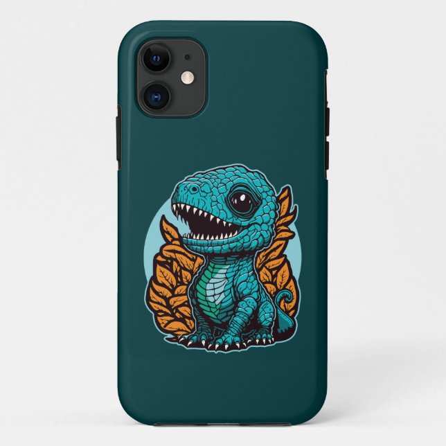 Capa Para iPhone 11 Dinossauro Bebê (Verso)