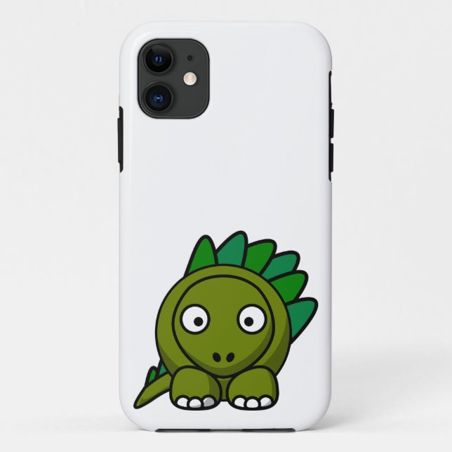 Capa Para iPhone 11 Dinossauro dos desenhos animados (Verso)