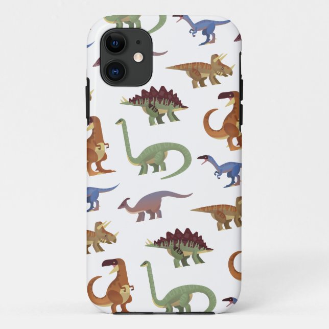 Capa Para iPhone 11 Dinossauro padrão (Verso)