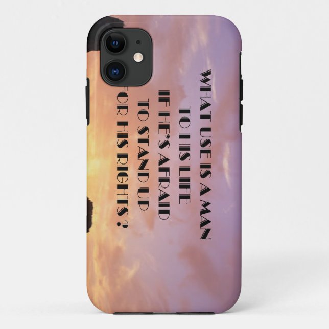 Capa Para iPhone 11 Direitos humanos (Verso)