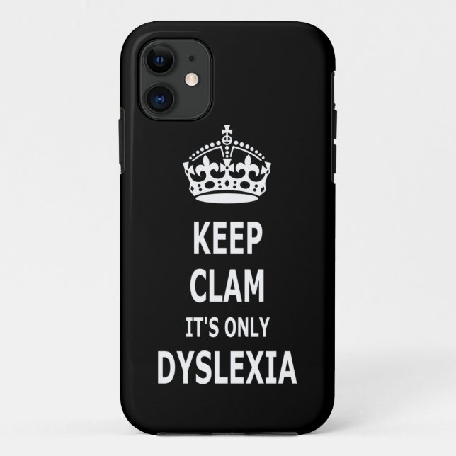 Capa Para iPhone 11 Dislexia engraçada (Verso)