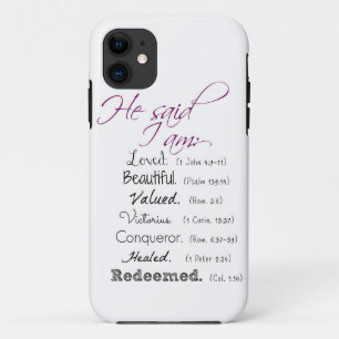 Capa Para iPhone 11 Disse que eu sou…: Cobrir cristão do iPhone