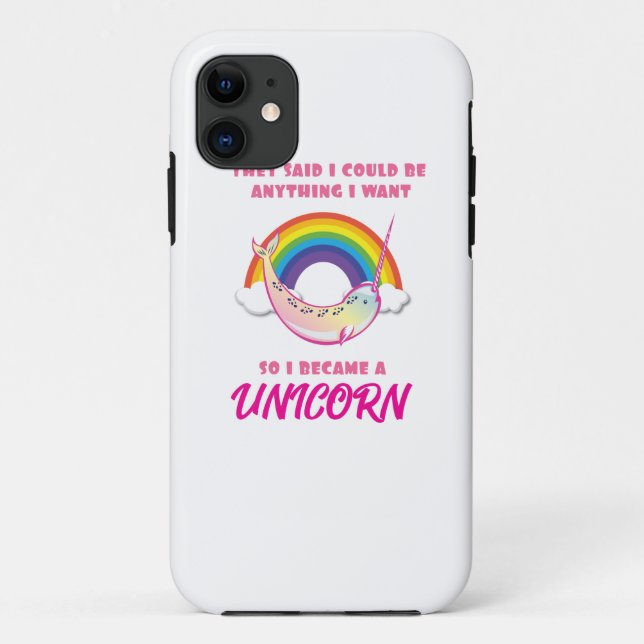 Capa Para iPhone 11 Disseram Que Eu Podia Ser Qualquer Coisa Que Torne (Verso)