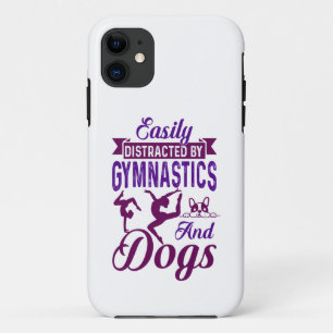 Capa Para iPhone 11 Distraído facilmente por ginástica e cães