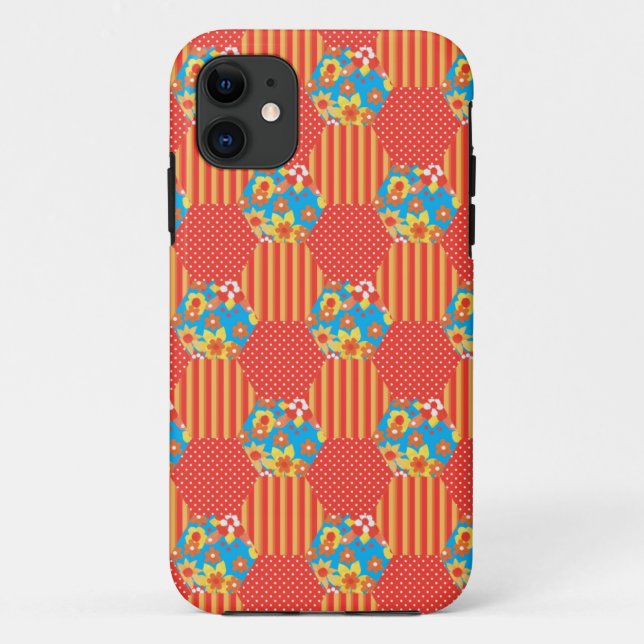 Capa Para iPhone 11 Ditsy Floral, Stripes, Bolinhas (Verso)