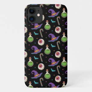 Capa Para iPhone 11 Diversão do Dia das Bruxas Roxo,Garrafa de Bruxas