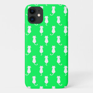 Capa Para iPhone 11 Diversão Felina Para Sempre Gatos Caprichosos Verd