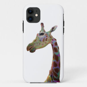 Capa Para iPhone 11 Diversos animais coloridos Giraffe safari