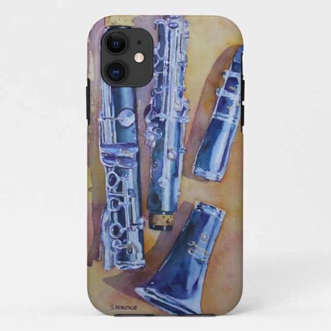 Capa Para iPhone 11 Doces do clarinete (Verso)