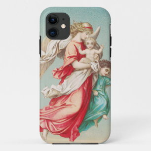 Capa Para iPhone 11 Dois anjos carregam uma pequena criança