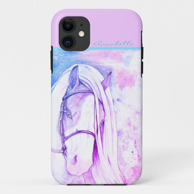 Capa Para iPhone 11 Dois Tom (roxo) (Verso)