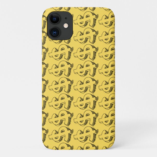 Capa Para iPhone 11 dolar dourado (Verso)