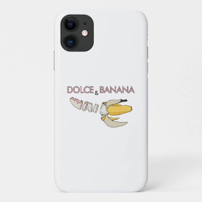 Capa Para iPhone 11 Dolce e banana (Verso)