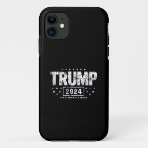 Capa Para iPhone 11 Donald Trump 2024 Devolva a América Eleição