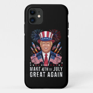 Capa Para iPhone 11 Donald Trump Faz Excelente De 4 De Julho Novamente